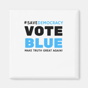 Gerettet Demokratie blau machen Wahrheit wieder gr Magnet