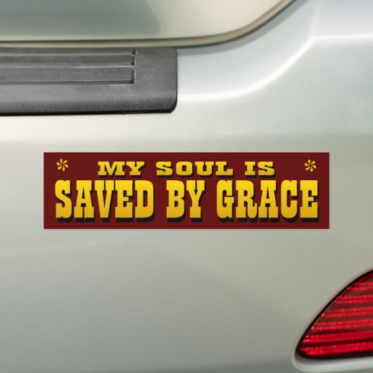 Gerettet durch Anmut Autoaufkleber (Auf Auto)