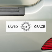 Gerettet durch Anmut-Autoaufkleber Autoaufkleber (Auf Auto)
