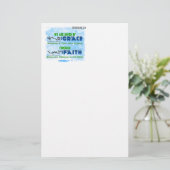 Gerettet durch Anmut durch Glauben Briefpapier (Stehend Vorderseite)