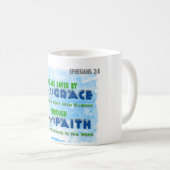 Gerettet durch Anmut durch Glauben Kaffeetasse (VorderseiteRechts)