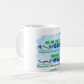 Gerettet durch Anmut durch Glauben Kaffeetasse (Vorderseite Links)