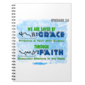 Gerettet durch Anmut durch Glauben Notizblock (Vorderseite)