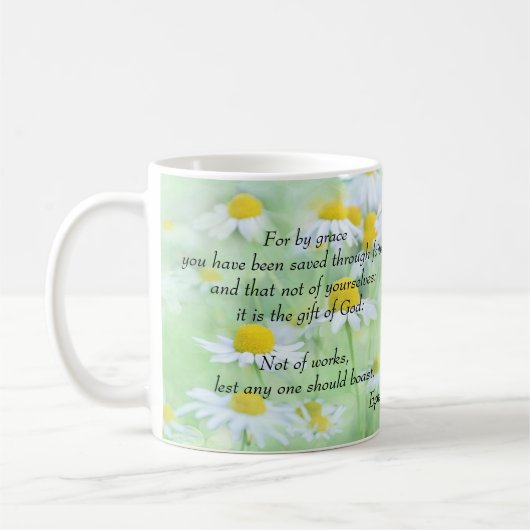 Gerettet durch Anmut - Ephesians 2:8,9 Kaffeetasse (Links)