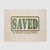 Gerettet durch Anmut Magnetkarte (Vorderseite)