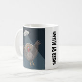 Gerettet durch Außerirdischen Kaffeetasse (Vorderseite Links)