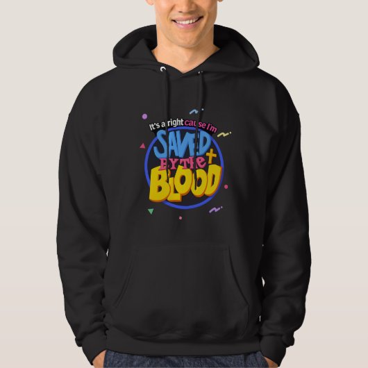 Gerettet durch das Blut - Christlich Hoodie (Vorderseite)