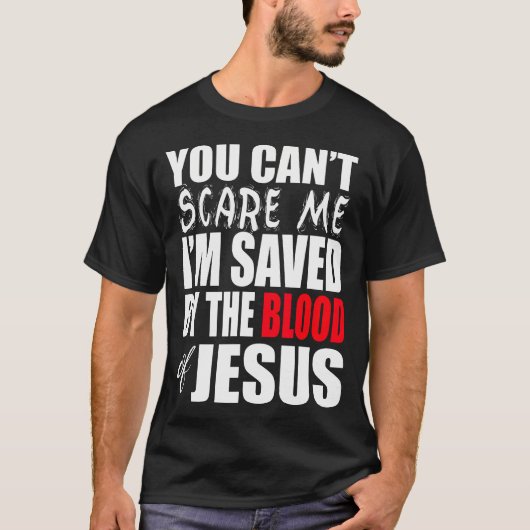Gerettet durch das Blut Jesu Christlich T-Shirt (Vorderseite)
