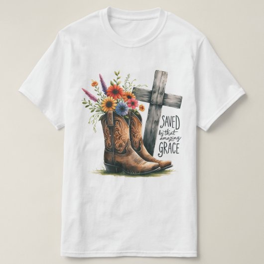 Gerettet durch diese Phantastische Anmut T-Shirt (Design vorne)