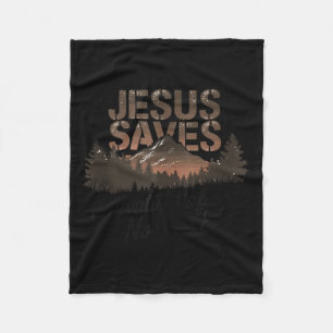 Gerettet durch Jesus Fleecedecke