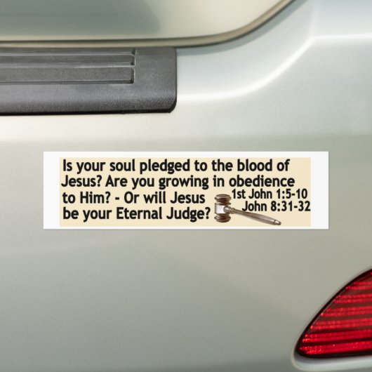 Gerettet durch Jesus oder ist er Ihr Richter Autoaufkleber (Auf Auto)