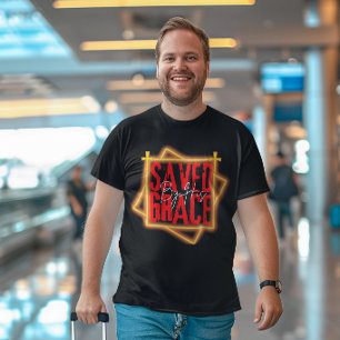 Gerettet durch seine Gnade - Gospe Gratitude Bibel T-Shirt