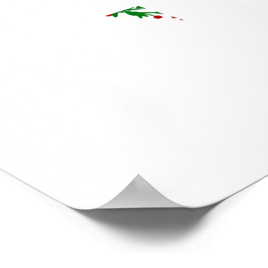 Gerettet durch Seinen grauen Weihnachtskranz Poster (Ecke)