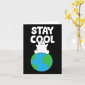 Gerettet Eisbär Bleibe Coole Erwärmung Polar Karte (Gelbe Blume)