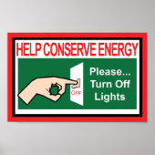 Gerettet Energie Poster (Vorne)