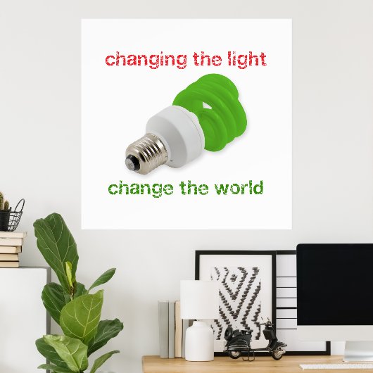 Gerettet Energie Poster (Heimbüro)