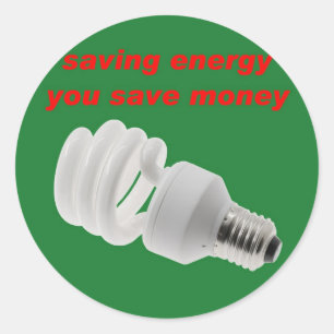 Gerettet Energie Runder Aufkleber