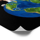 Gerettet Erde Es ist der einzige Planet mit Hunden Poster (Ecke)