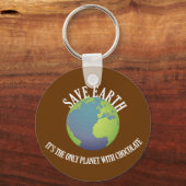 gerettet Erde ist es der einzige Planet mit Schoko Schlüsselanhänger (Vorderseite)