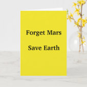 Gerettet Erde Karte (Gelbe Blume)