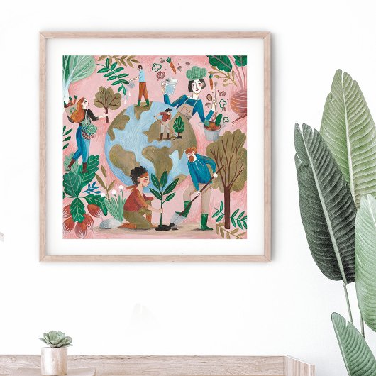 Gerettet Erde Poster