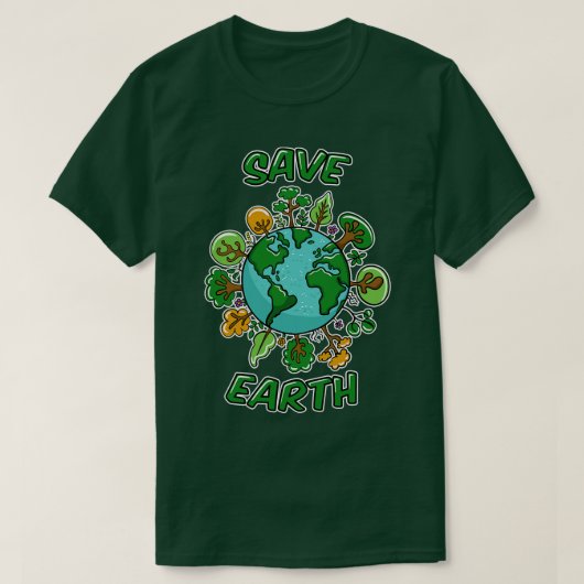 Gerettet Erde T-Shirt (Design vorne)