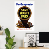 Gerettet Fette ~ für Gunpulver Poster (Heimbüro)