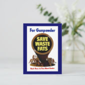 Gerettet Fette ~ für Gunpulver Postkarte (Stehend Vorderseite)