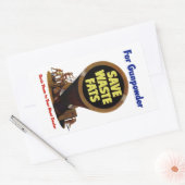 Gerettet Fette ~ für Gunpulver Rechteckiger Aufkleber (Umschlag)