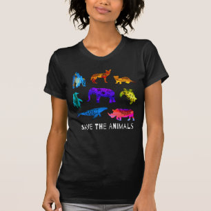 Gerettet gefährdete Tiere T-Shirt