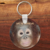 Gerettet gefährdete Tierwelt Schlüsselanhänger (Vorderseite)