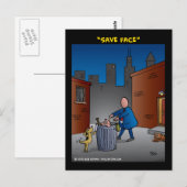 "Gerettet Gesicht" Postkarte (Vorne/Hinten)