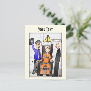 Gerettet, hellgelbe Postkarte