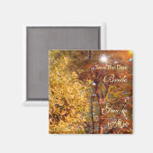 Gerettet Herbstbäume Magnet (Vorderseite/Rückseite)