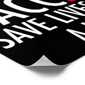 Gerettet Impfstoffe erhalten einen Lollipop-Impfst Poster (Ecke)