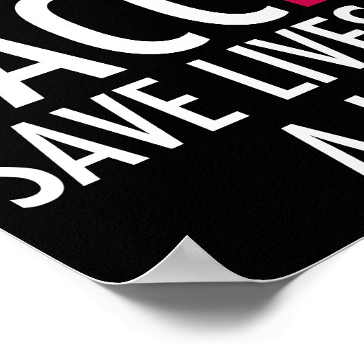 Gerettet Impfstoffe erhalten einen Lollipop-Impfst Poster (Ecke)