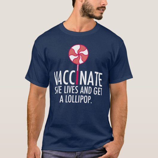 Gerettet Impfstoffe erhalten einen Lollipop-Impfst T-Shirt (Vorderseite)