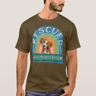 gerettet ist mein Lieblingshund Adoptiert Hund T-Shirt