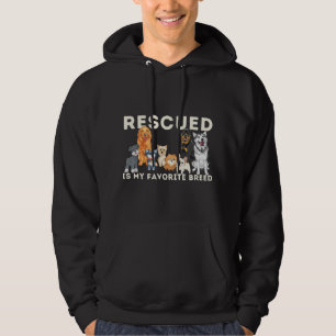 Gerettet ist meine Lieblingsrasse - Tierrettung Hoodie