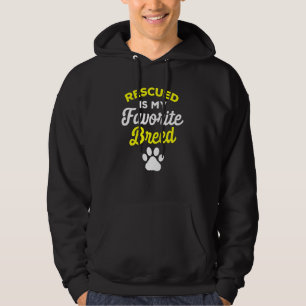 Gerettet ist meine Lieblingsrasse Tierschutz Hoodie