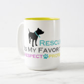 Gerettet Lieblingszucht-Tasse Zweifarbige Tasse (Vorderseite Links)