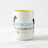 Gerettet Lieblingszucht-Tasse Zweifarbige Tasse (Mittel)