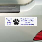 Gerettet meine Lieblingszucht züchtet nicht oder Autoaufkleber (Auf Auto)