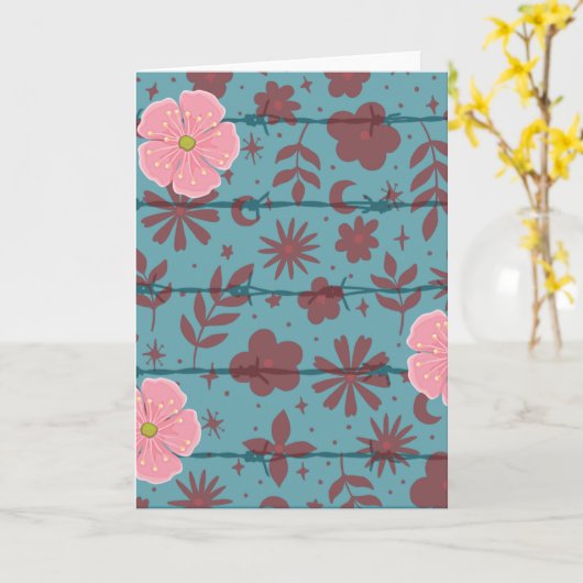 Gerettet mit Grace Card Karte (Gelbe Blume)