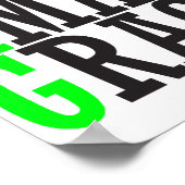 Gerettet mit Phantastischem Grace SWAG Christlich  Poster (Ecke)