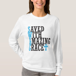 Gerettet mit Phantastischer Grace SWAG Cross Hoodi T-Shirt