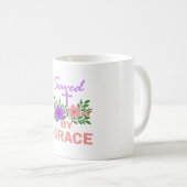 gerettet nach Gnade Kaffeetasse (VorderseiteRechts)