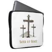 gerettet nach Gnade Laptopschutzhülle (Vorne Rechts)