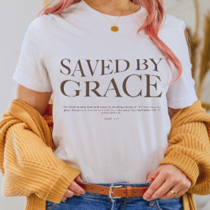 Gerettet nach Grace   Christliches ästhetisches Au T-Shirt