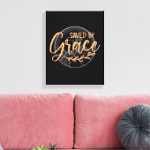 GERETTET NACH GRACE LEINWANDDRUCK (Insitu (Wohnzimmer))